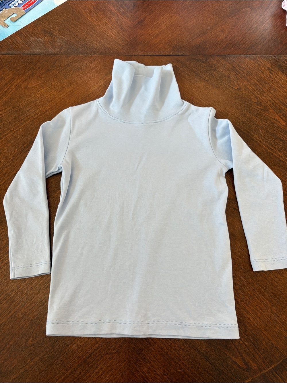 The Beaufort Bonnet Company Pale Blue Turtleneck Long Sleeve Tee
